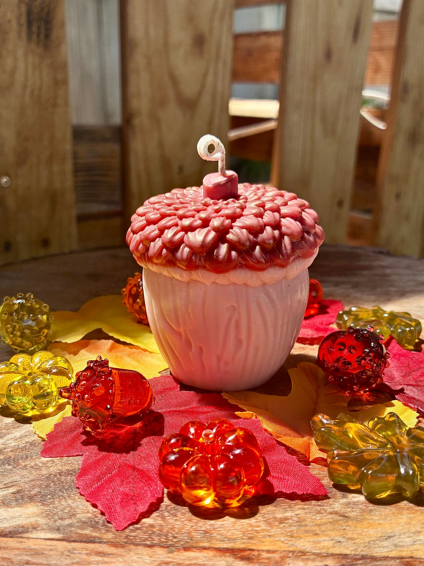 Autumn Acorn Candle