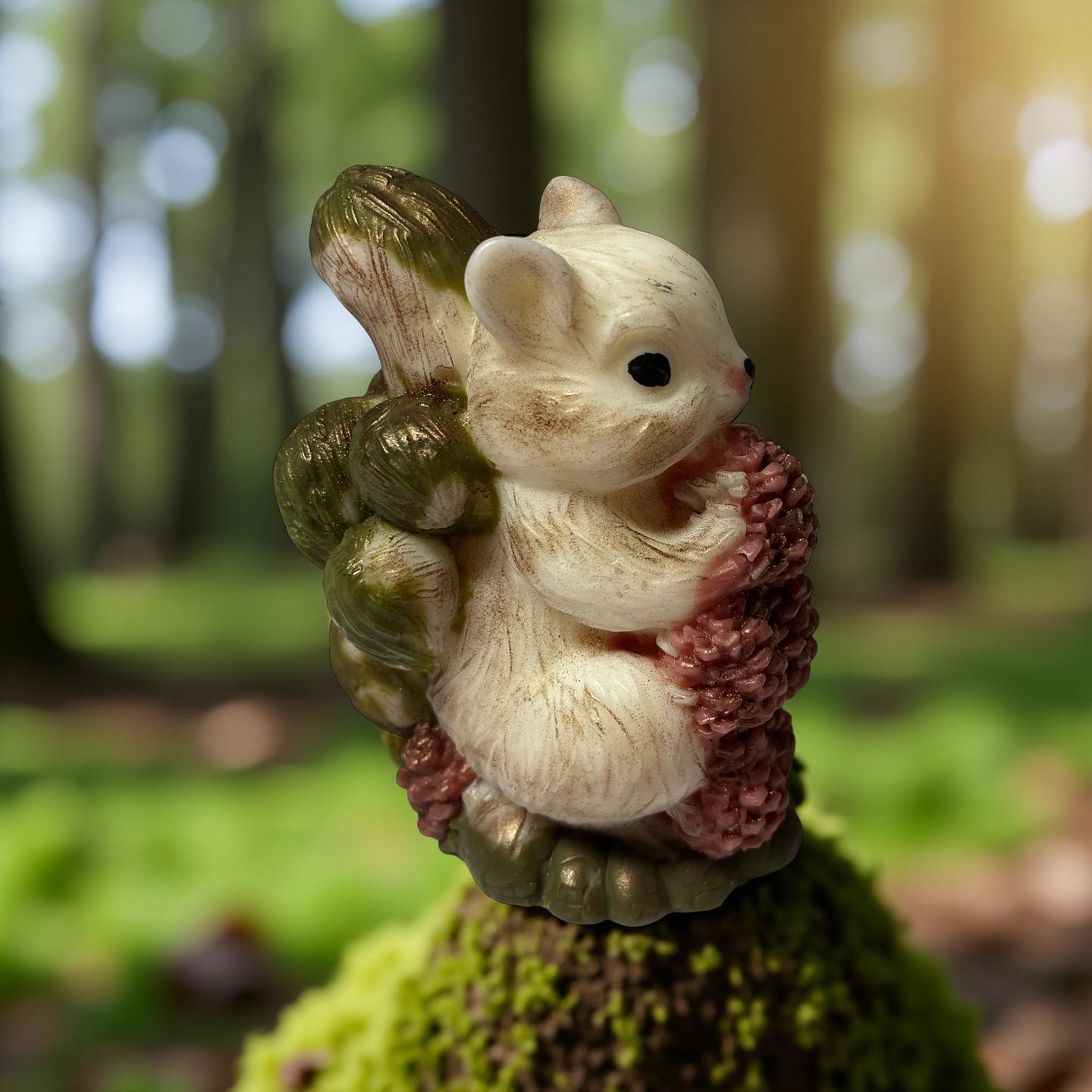 Autumn Squirrel Candle