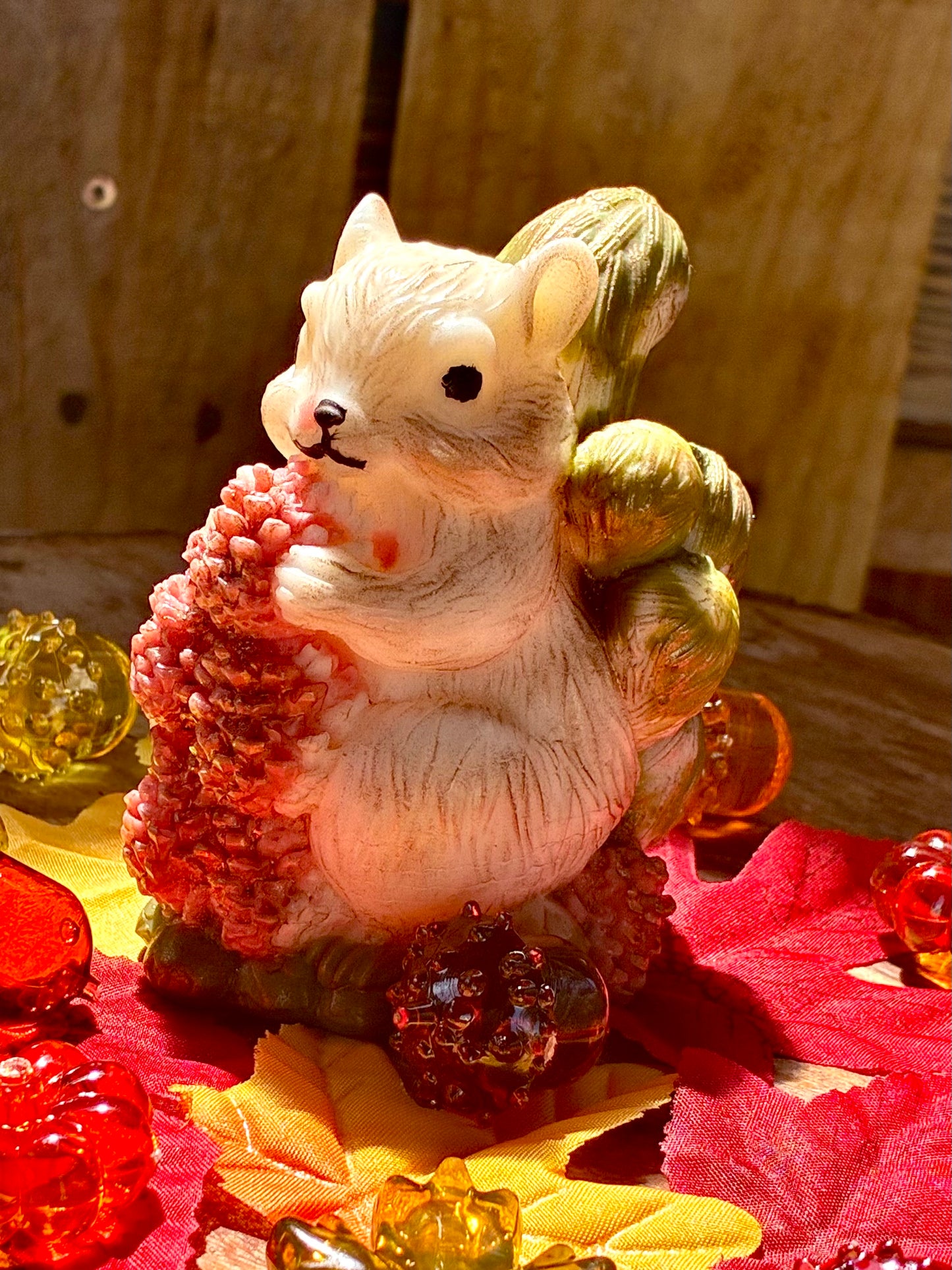 Autumn Squirrel Candle