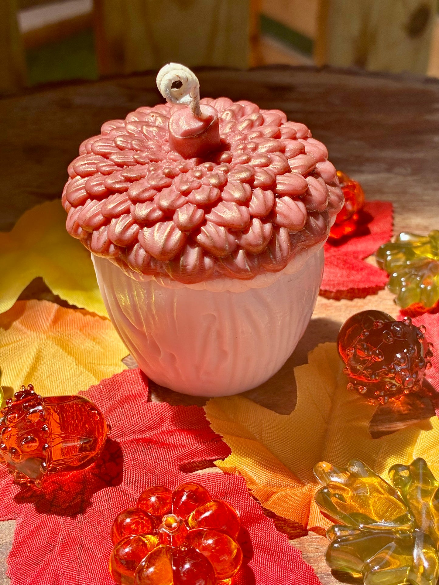 Autumn Acorn Candle