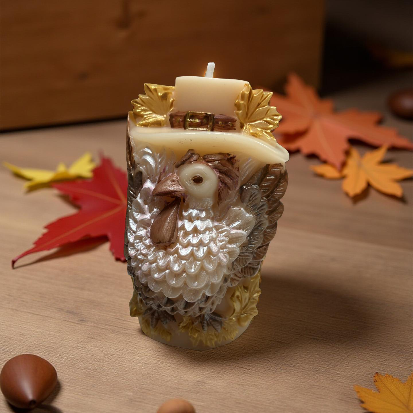 Thanksgiving Glow Candle