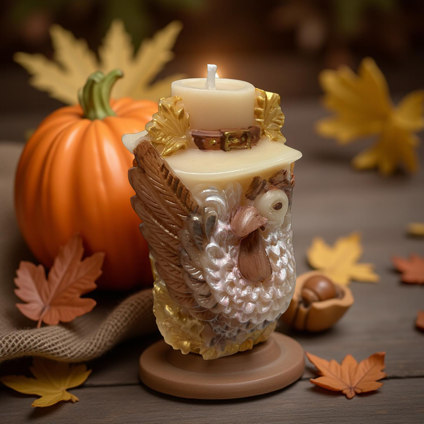 Thanksgiving Glow Candle