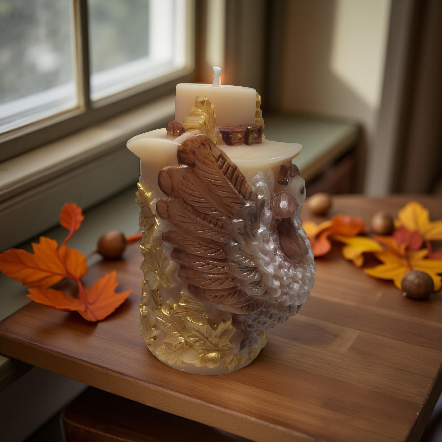 Thanksgiving Glow Candle
