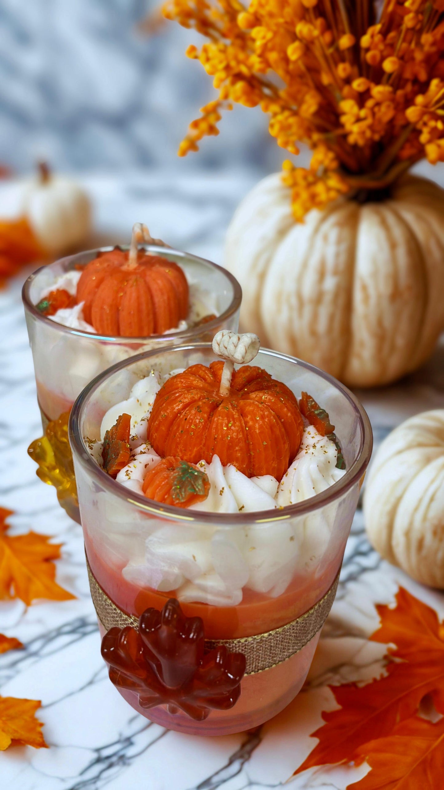 Pumpkin Bloom Candle